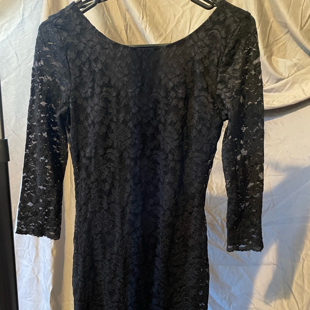 Black lace dress